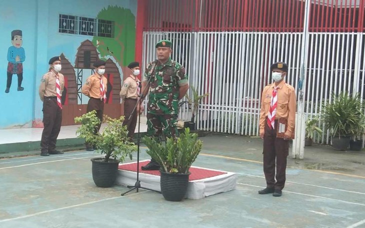 Upacara Bendera di Lapas kelas IIA khusus anak