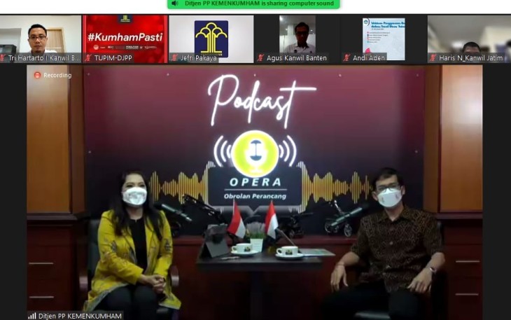Obrolan perancang secara virtual 