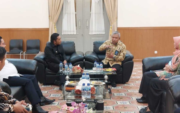 Kakanwil saat Audiensi dengan Pj. Gubernur Banten