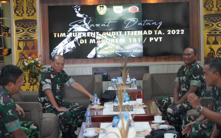 Wasrik Current Audit Itjenad di Korem 181/PVT
