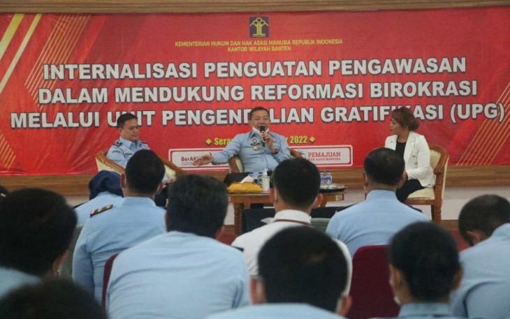 Internalisasi Pengendalian Gratifikasi Kanwil Kemenkumham Banten 