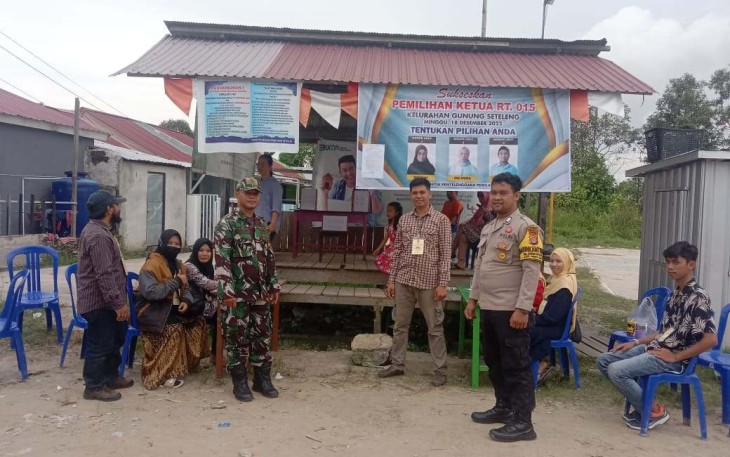 Pengamanan pemilihan RT di wilayah desa binaan
