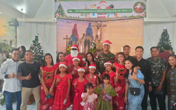 Perayaan Natal di perbatasan 