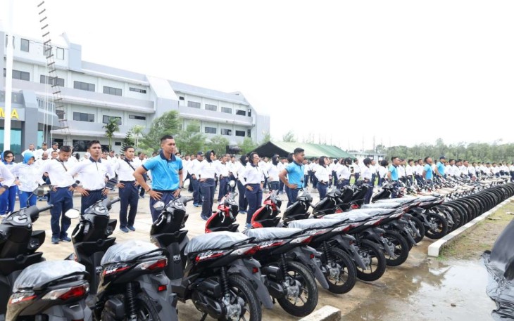 Olahraga bersama prajurit Koarmada III Sorong
