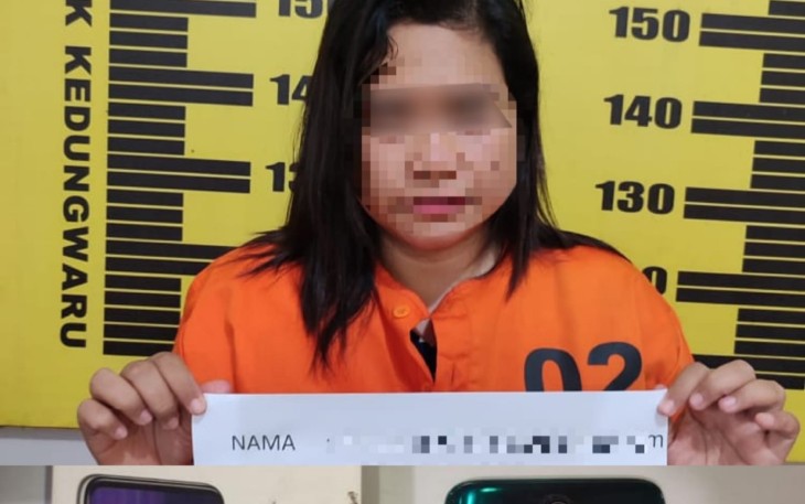 Pelaku pencurian HP, CZ (39) warga Jln. KHR. Abdul Ftah, Desa Mangunsari, Kecamatan Kedungwaru Kabupaten Tulungagung