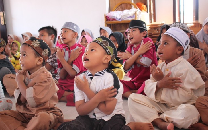 Senangnya Santri Rumah Tahfidz Ikuti Aksi Mobile Qur’an