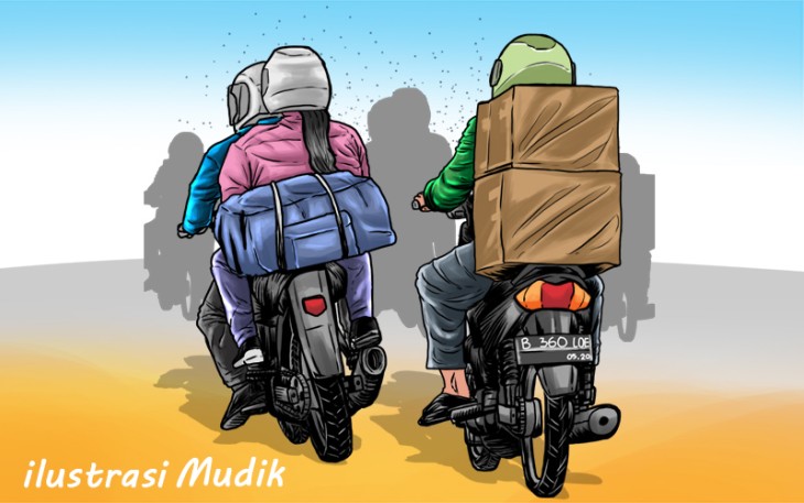 ilustrasi mudik (klikwarta.com)