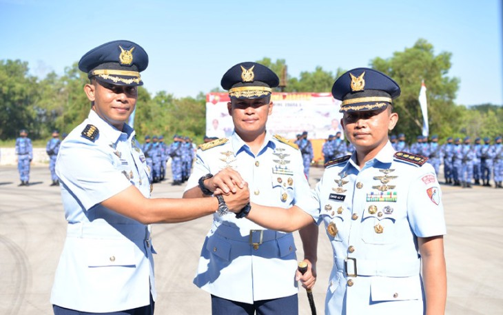 Serah terima Jabatan Danwing Udara 5 Lanud Sultan Hasanuddin