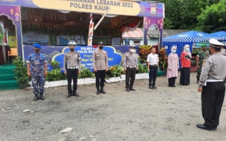 Polres Kaur saat siagakan personel untuk Lakukan Pengamanan