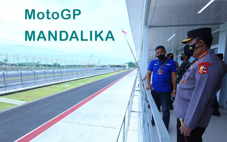 Kapolri Jenderal Listyo Sigit Prabowo saat cek sirkuit balap MotoGP Mandalika di Lombok