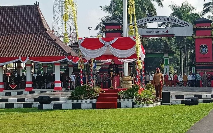 Upacara Hari Jadi Kota Blitar ke- 116 di Aloon-Aloon Kota Blitar