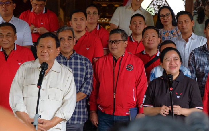 Puan dan Prabowo di Wisma 1 Hambalang, Minggu (4/9/2022).