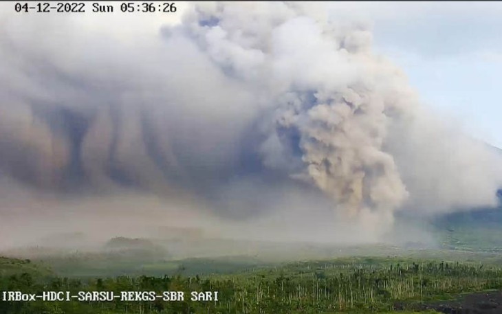 Pasca erupsi gunung semeru