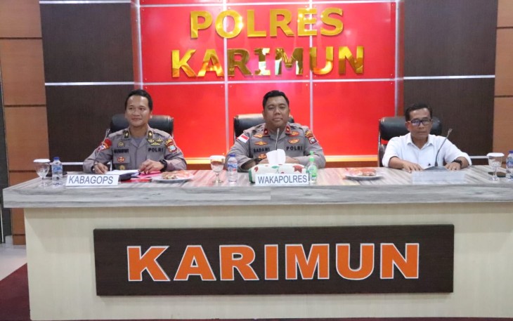 olres Karimun saat Gelar Lat Pra Ops Lilin Seligi 2022