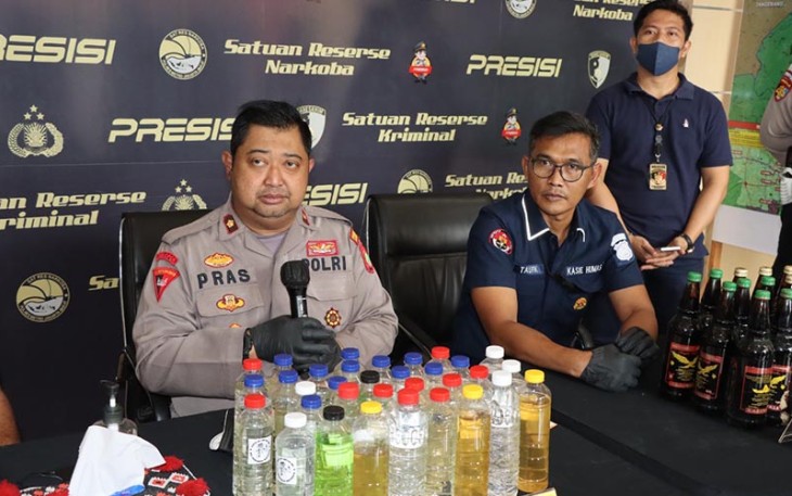 Kabag Ops Kompol Prasetyo Noegroho, Sik saat konferensi pers