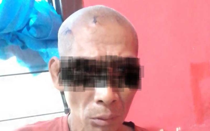 Terduga Pelaku saat diamankan