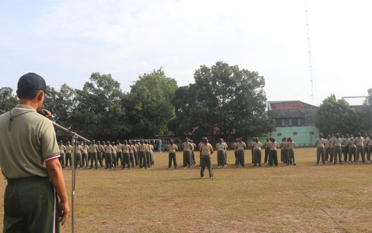 Kodim 0807 Tulungagung saat Gelar Upacara Peringatan Haornas ke XXXIX Tahun 2022