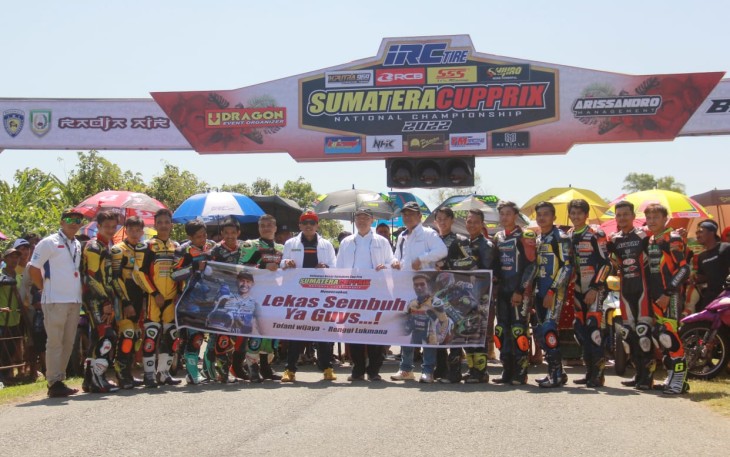 Gubernur Bengkulu Rohidin Mersyah saat membuka Sumatera Cup Prix Nasional Championship 2022