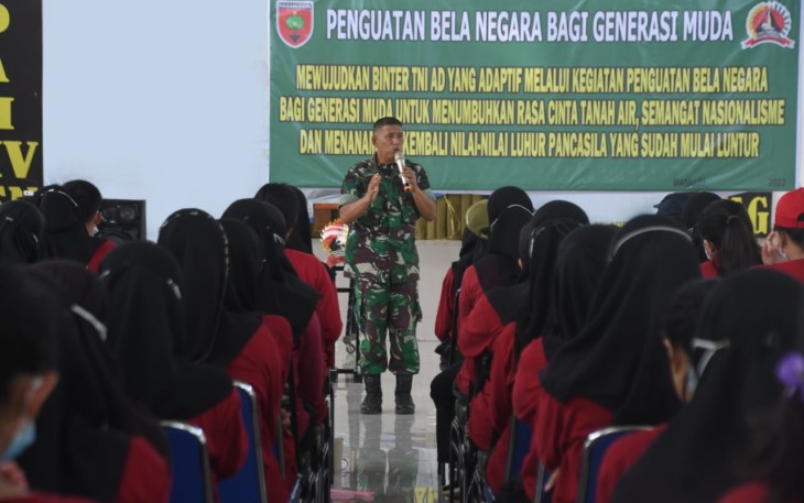 Out bound Bina Akrab dan Bela Negara di Makorem 142/Tatag