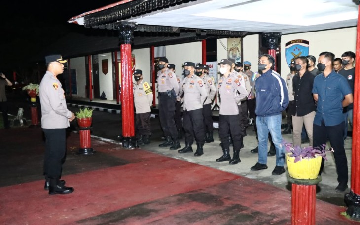 Kapolres Lingga saat Pimpin Apel KRYD