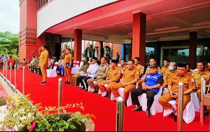 Pemkab Bintan saat Gelar Apel Kesiapsiagaan Bencana Alam 