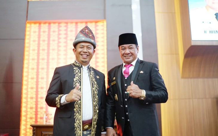 Wagub Bengkulu Rosjonsyah saat Hadiri Paripurna HUT ke 21 Kota Lubuk Linggau