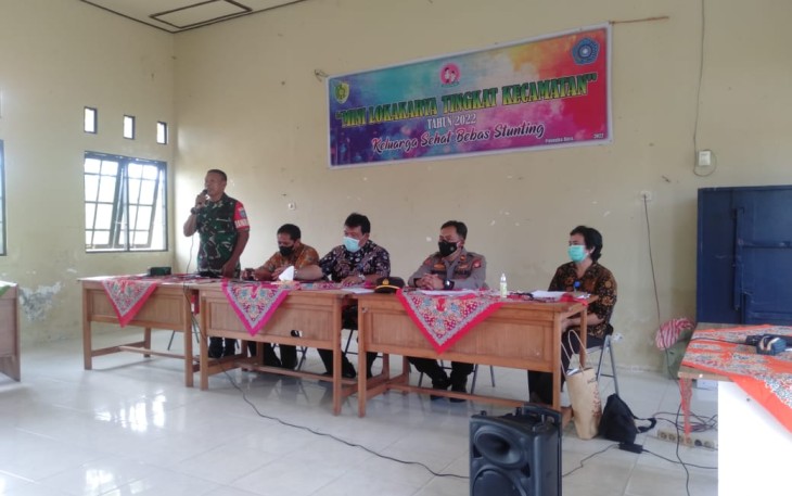 Danramil Bukit Batu saat Hadiri Rapat Lokakarya Mini Lintas Sektor Kecamatan Rakumpit 