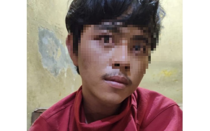 Tersangka saat diamankan