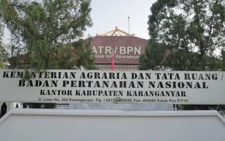 Kantor ATR/BPN Kabupaten Karanganyar.