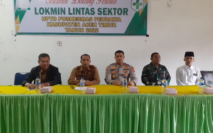 Lokmin Lintas Sektor UPTD Puskesmas Peudawa