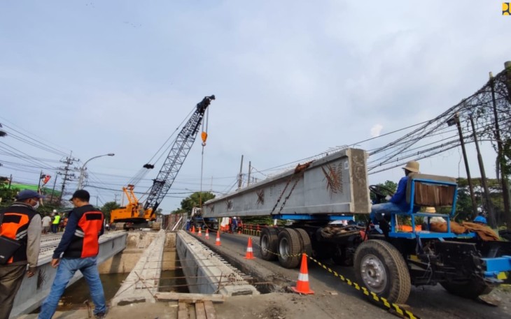 Perbaikan Jembatan Ngaglik Lamongan