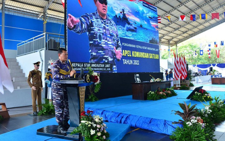 Kasal saat Konsolidasikan Seluruh Komandan Jajaran TNI AL