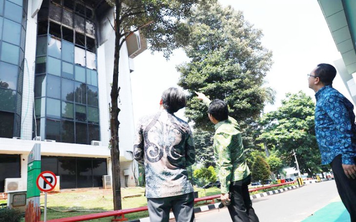 Gus Halim cek Gedung Kemendes PDTT pasca kebakaran beberapa waktu lalu