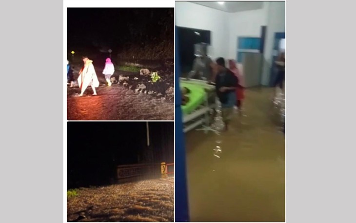 Evakuasi material Jalan Longsor dan Evakuasi Pasien di RSUD Kaur