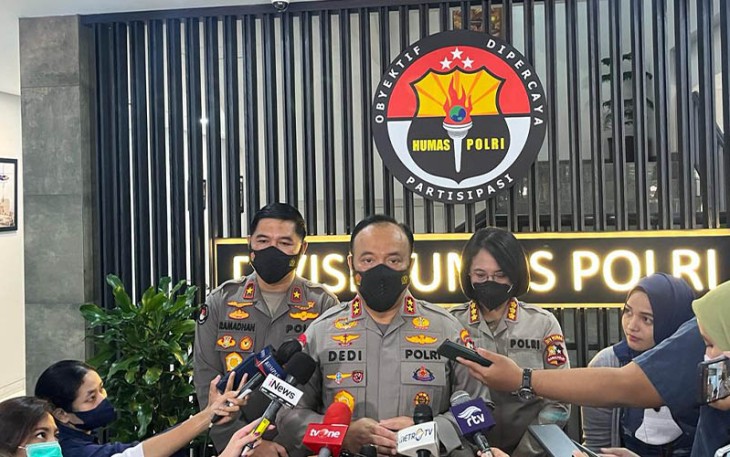 Kadiv Humas Polri Irjen Dedi Prasetyo kepada wartawan, Jakarta, Minggu (2/10/2022).