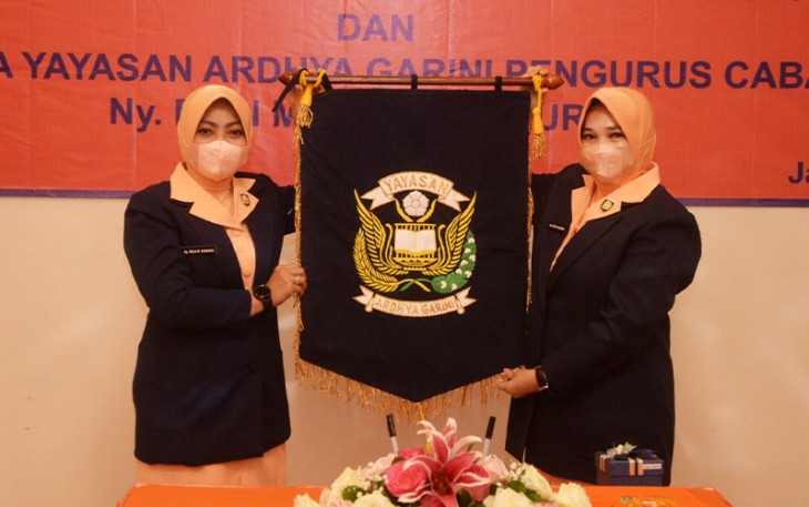 Pembentukan Yayasan Ardhya Garini pengurus cabang Kosek IKN dan Yayasan Ardhya Garini pengurus cabang Kosek I Medan di ruang lobby Makoopsud I, Jumat (23/9). 