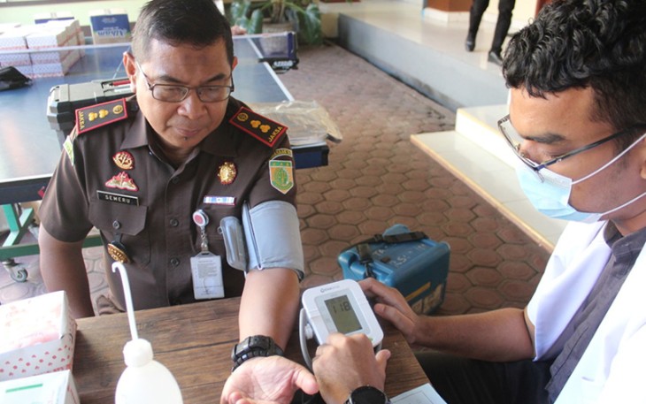 Kejaksaan Negeri Aceh Timur saat Gelar Donor Darah