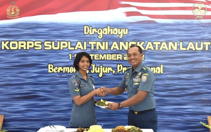 Korps Suplai Koarmada III saat Laksanakan Peringatan Hari Jadi Korps Suplai ke-74