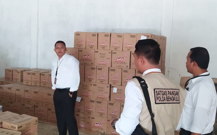 Tim saat Satgas Pangan saat inspeksi 