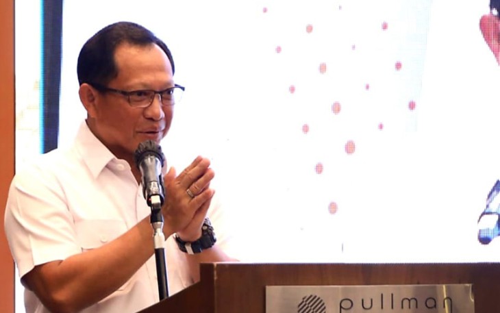 Mendagri Muhammad Tito Karnavian, di Hotel Pullman Jakarta, Rabu (14/9/2022).