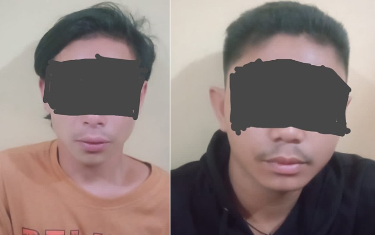 Tersangka saat diamankan