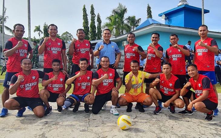 Lanud Mus bersama Satrad 233 Sabang Gelar Pertandingan Bola Volly
