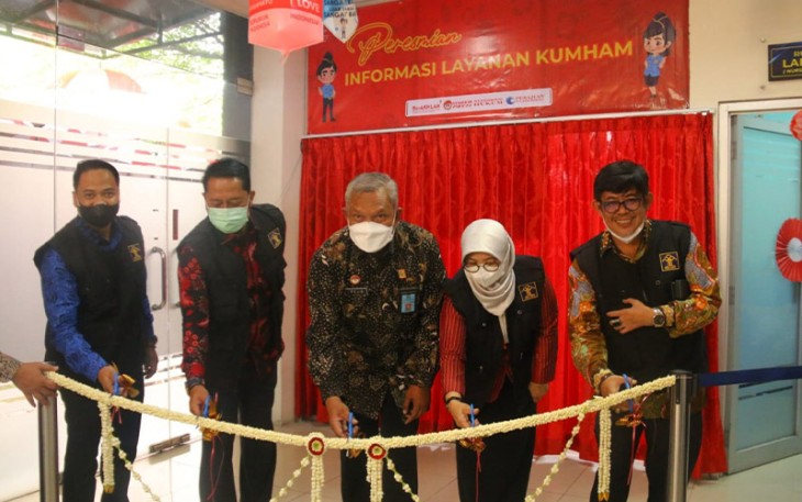 Pusat Informasi Layanan Kumham saat Diresmikan Kakanwil Kemenkumham Banten