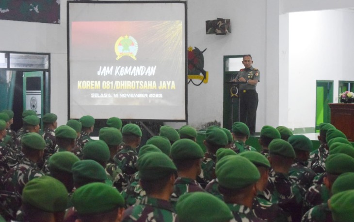 Danrem 081/DSJ Tekankan Soliditas dan Keimanan