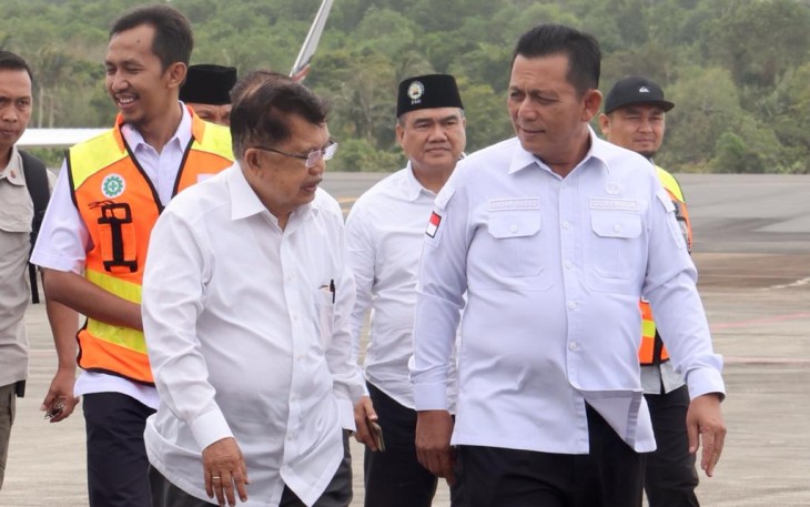 Ketum PMI Jusuf Kalla Tiba di Kepri 