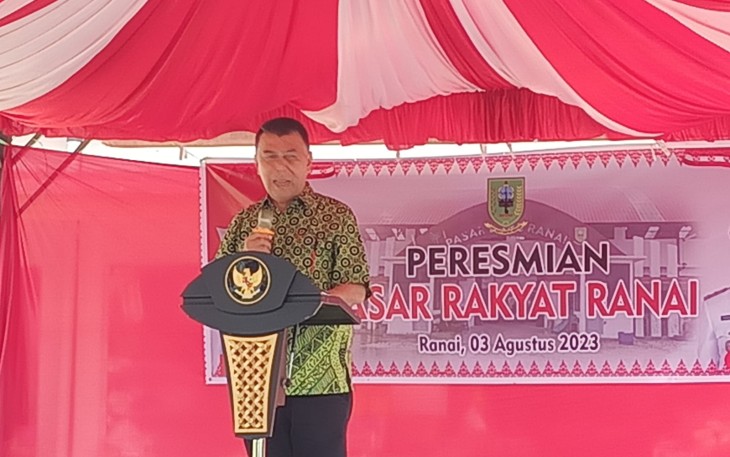 Bupati Natuna Wan Siswandi Resmikan Pasar Rakyat Ranai 