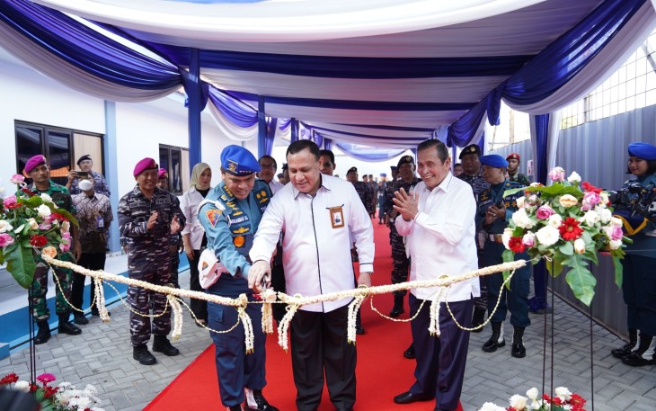 Kepala Staf Angkatan Laut Laksamana TNI Muhammad Ali, S.E., M.M., M.Tr Resmikan Rutan KPK di Mako Puspomal 