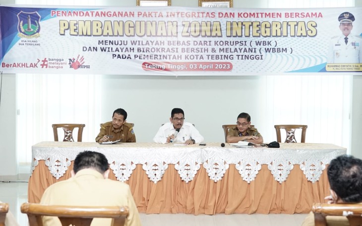 Pemkot Tebing Tinggi Canangkan Zona Integritas Menuju WBK dan WBBM