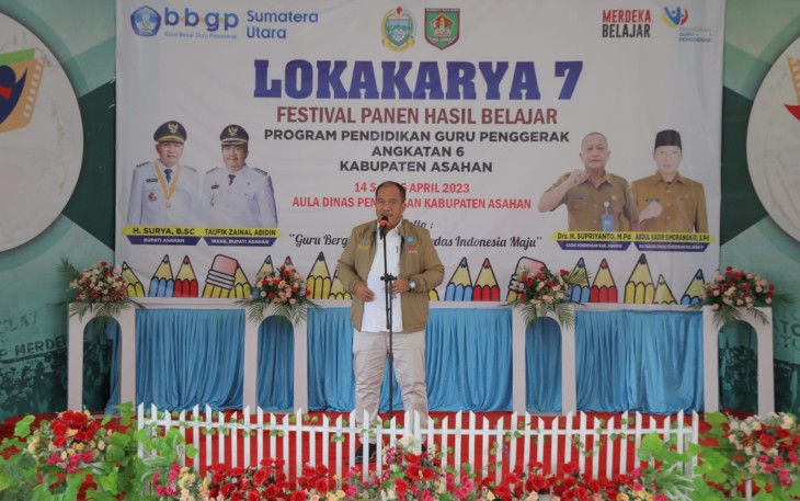 Wakil Bupati  Buka Lokakarya 7 Festival Panen Hasil Belajar Program Pendidikan Guru Penggerak Angkatan 6 Kabupaten Asahan