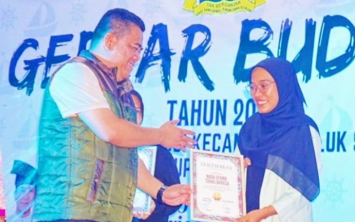 Sekda Kabupaten Bintan Ronny Kartika pada acara penutupan Gebyar Budaya, Minggu (29/10/2023) malam.